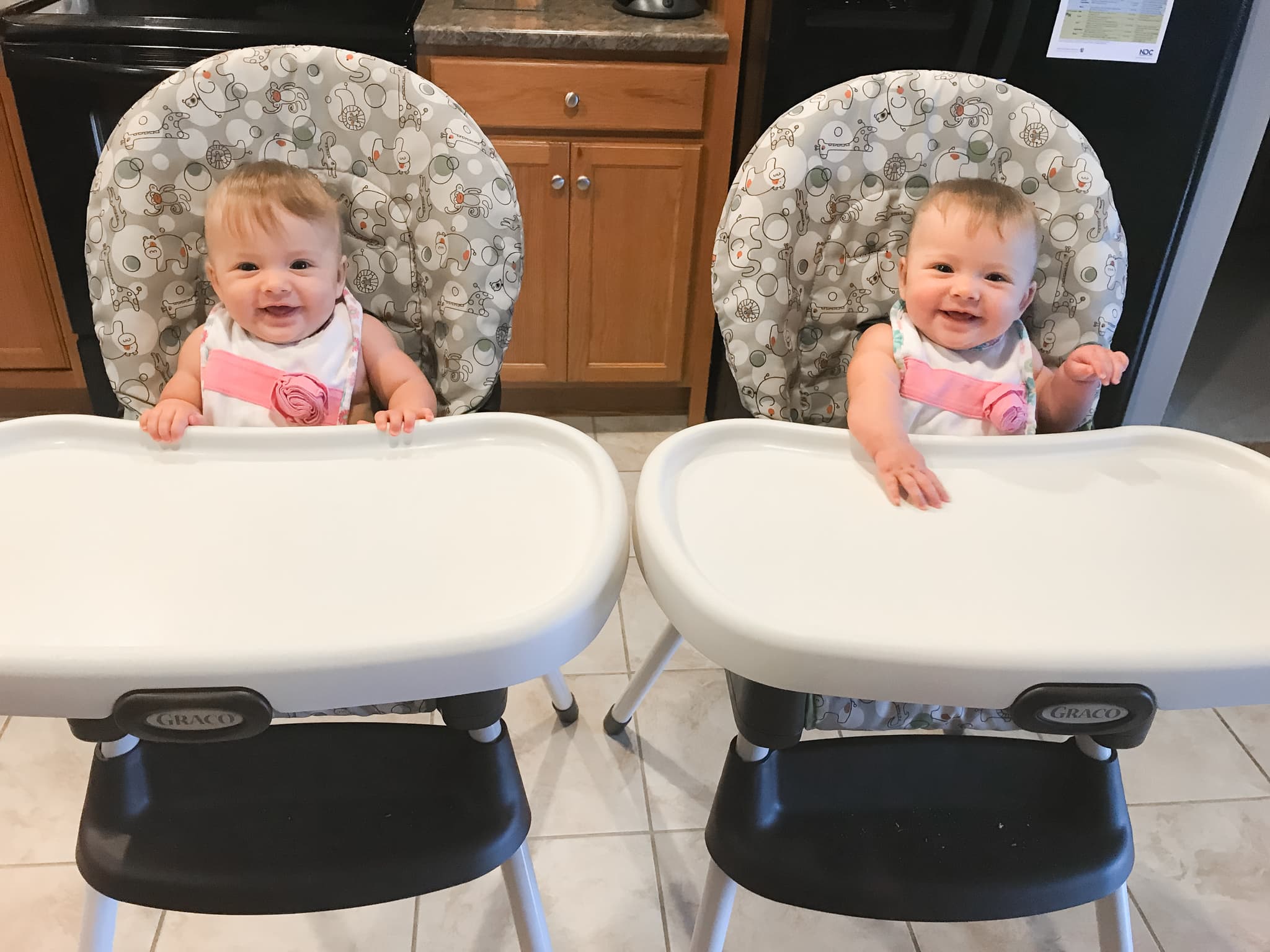Setting Up a Solid Food Station for Twins