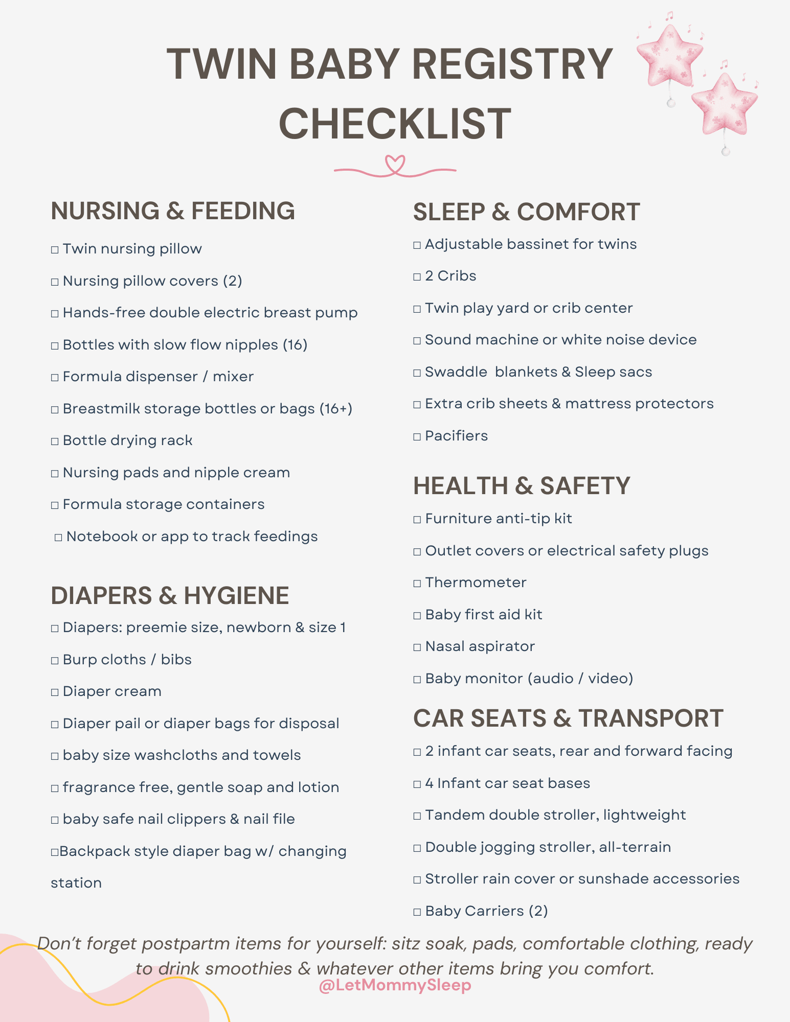 Twin Baby Registry Checklist: What to Buy Two Of, What to Skip