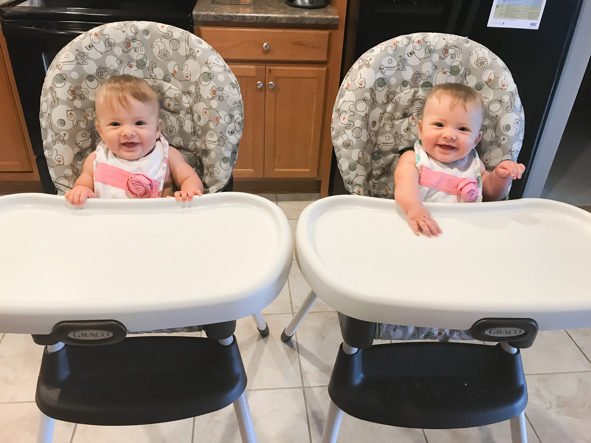Setting Up a Solid Food Station for Twins