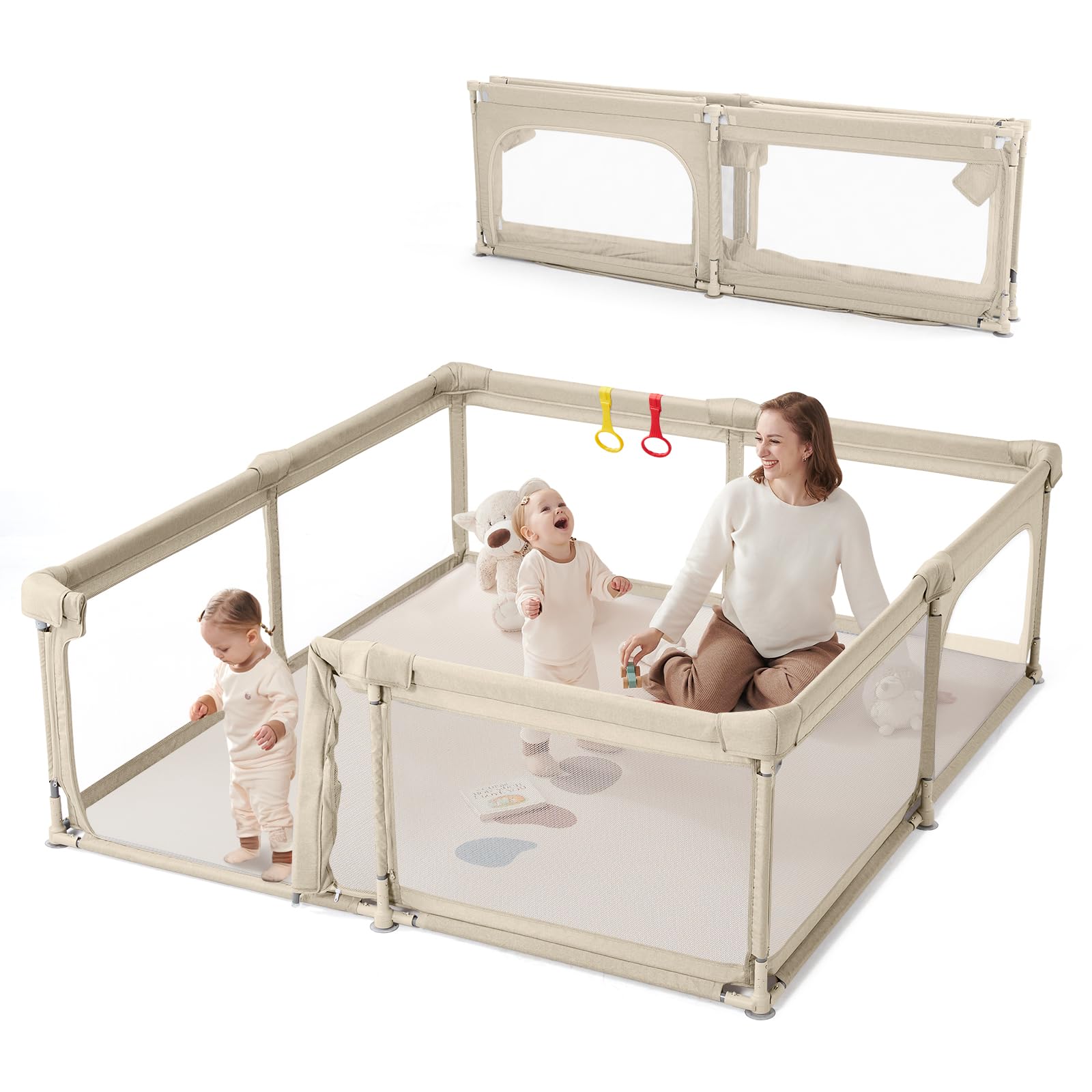 Twin Playpens: One Big, Two Small, or Fence the Room?